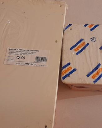 2 scatole di derivazione da incasso