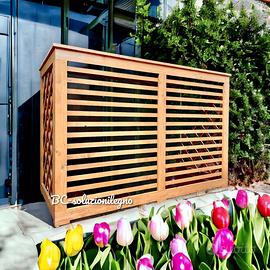 Mobile legno copri condizionatore balcone giardino - Giardino e Fai da te  In vendita a Sassari