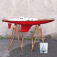 Modello Barca a Vela RC scafo vetroresina 1 metro