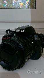 Nikon 5300 + obiettivo 18-55 + filtro + 3 batterie