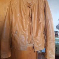 Giubbino ecopelle color caramello. NUOVO