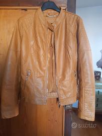 Giubbino ecopelle color caramello. NUOVO