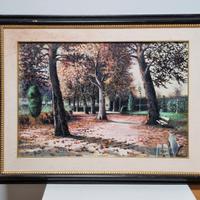 splendido dipinto olio Giuseppe Giusti Parma 