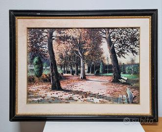 splendido dipinto olio Giuseppe Giusti Parma 