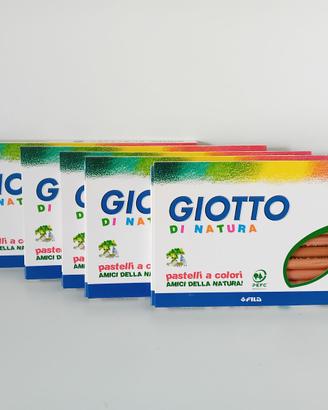 pastelli Giotto Natura da 12 colori 5 astucci