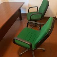 4 sedie ufficio 1 con ruote e 3 senza SOLO ritiro
