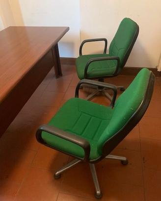 4 sedie ufficio 1 con ruote e 3 senza SOLO ritiro