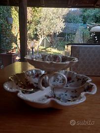 Raffinata alzata in porcellana inglese