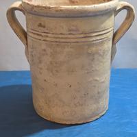 Antico Vaso in Terracotta Smaltata-Grottaglie