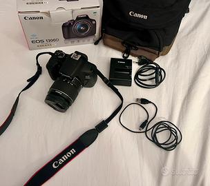 Canon EOS 1300D con obiettivo 18-55mm + accessori
