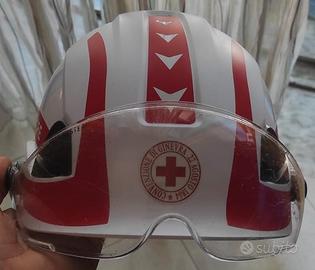 casco antinfortunistico Croce Rossa Italiana