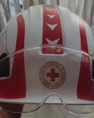 casco antinfortunistico Croce Rossa Italiana