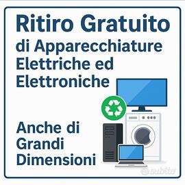 Ritiro gratuito oggetti elettronici da dismettere