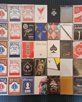 Collezione mazzi di carte