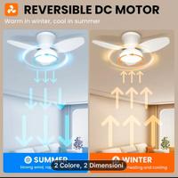 Ventilatore a soffitto con lampada led dimmerabile