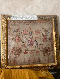 Sampler inglese ricamato