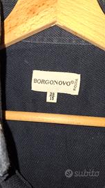 Borgonovo, camicia blu scuro a nido d'ape, taglia 