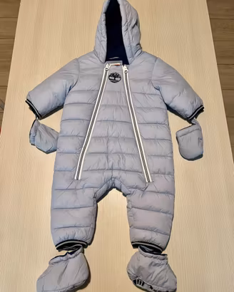 Tutina imbottita Timberland azzurra 6 mesi
