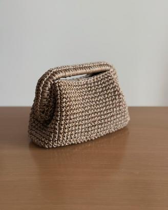 clutch bag borsa all’uncinetto