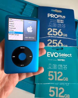 Ipod classic 7 gen - iflash 256GB - vari colori