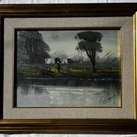 Paesaggio Lacustre (Firmato Romano)