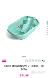 Vaschetta OKBABY ONDA con CAVALETTO/FASCIATOIO