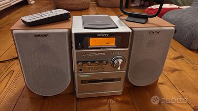 Sony CMT-NE3-con CD, cassette e radio