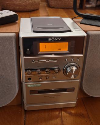 Sony CMT-NE3-con CD, cassette e radio