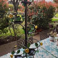 fioriera vintage 5 vasi altezza 1 metro 