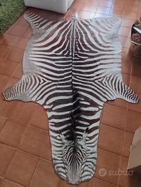 Tappeto/pelle di zebra naturale
