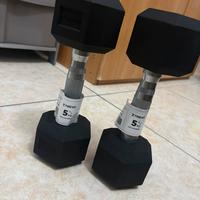 Set di 2 manubri trexo 5kg
