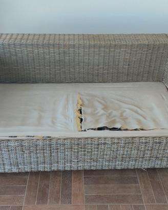divano + poltrone rattan