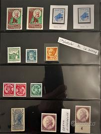 Lotto francobolli e documenti a tema musica