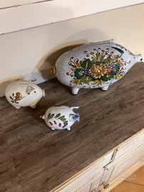 Salvadanai in ceramica