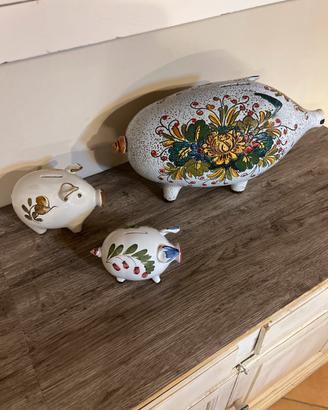 Salvadanai in ceramica