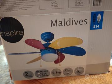 Ventilatore da Parete colorato - mai usato NUOVO