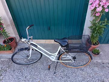 Bici da donna con cestino posteriore