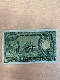 Banconota 50 lire 1951
