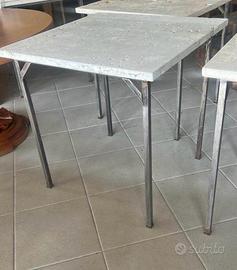 Tavolo travertino e ferro