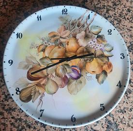Orologio da parete dipinto a amno