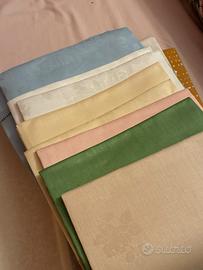 Asciugamani in puro Lino 100%Made in Italy Vintage