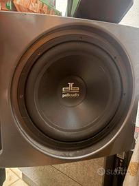 2 subwoofer+amplificatore e cavi