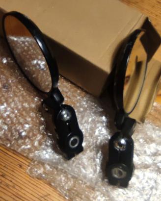 Coppia di specchietti moto bar-end omologati (E24)