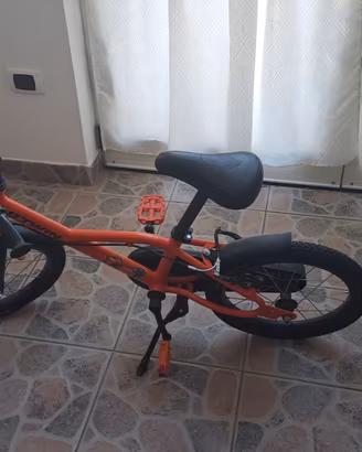 bici btwin da 16" arancio