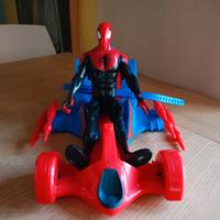 Spiderman con veicolo Turbo Racer