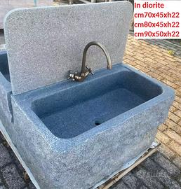 Lavello lavandino per cucina in pietra 70/80/90cm