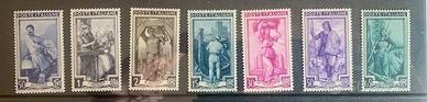 Serie Francobolli Italia al Lavoro 1950