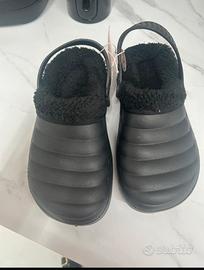 Ciabatte tipo crocs con pelliccia bimbi