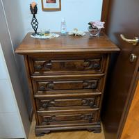 cassettiera in legno scrittoio