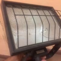 Faro proiettore alogeno 1000w nero con staffa 